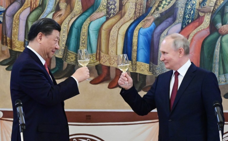 Rusya Devlet Başkanı Vladimir Putin ve Çin Devlet Başkanı Xi Jinping