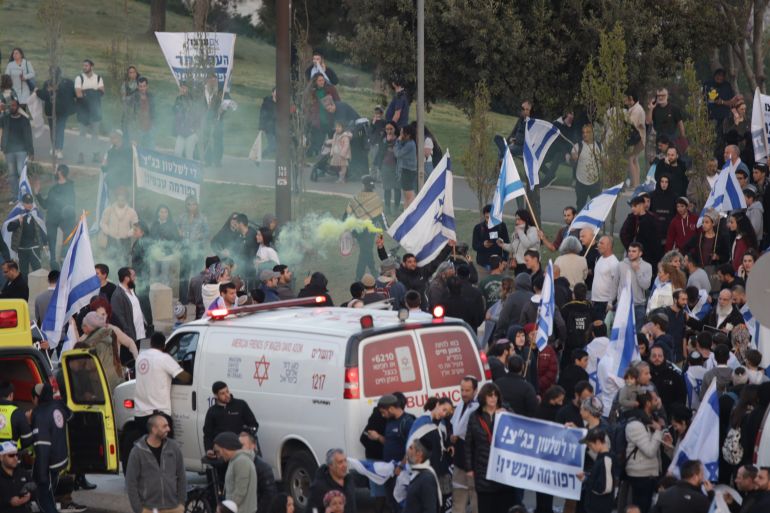 Pro-reform demonstration in Jerusalem