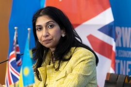 UK Home Secretary Suella Braverman said on Sunday that Rwanda is the right solution for boats of asylum seekers arriving on British shores (File: AP)