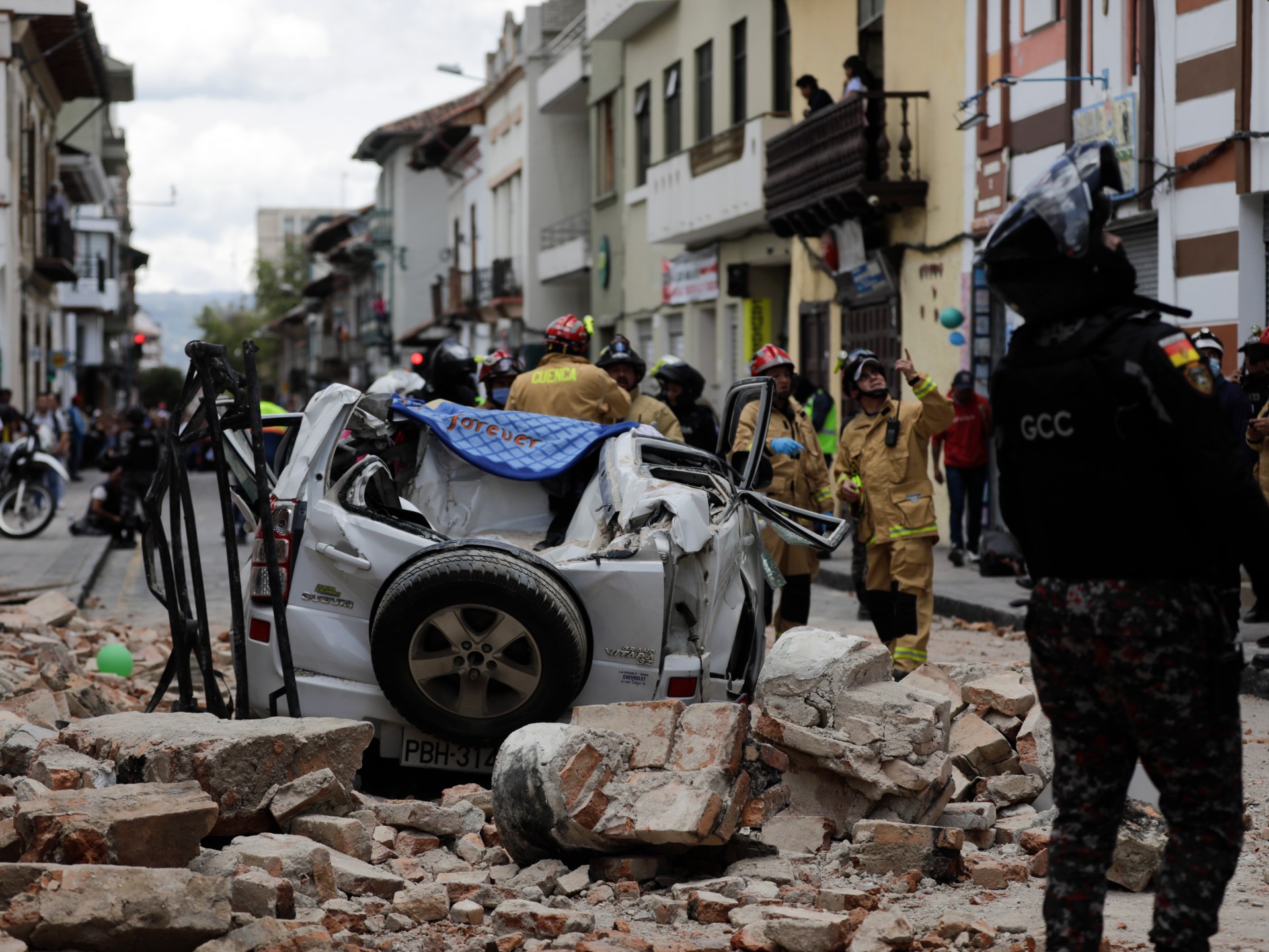 Earthquake in Ecuador leaves at least four dead and causes widespread damage