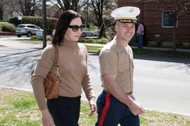 Joshua Mast and his wife, Stephanie, arrive at Virginia Circuit Court in Charlottesville, March 30, 2023 [Cliff Owen/AP Photo]