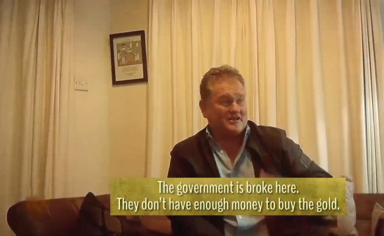 Ewan Macmillan saying 'the government is broke here'.