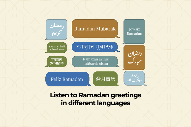 INTERACTIVE Ramadan greetings in different languages