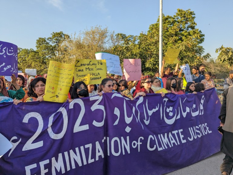 Aurat March in Islamabad.