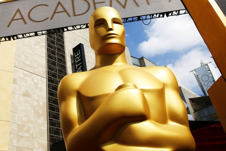 The famous golden Oscar statue