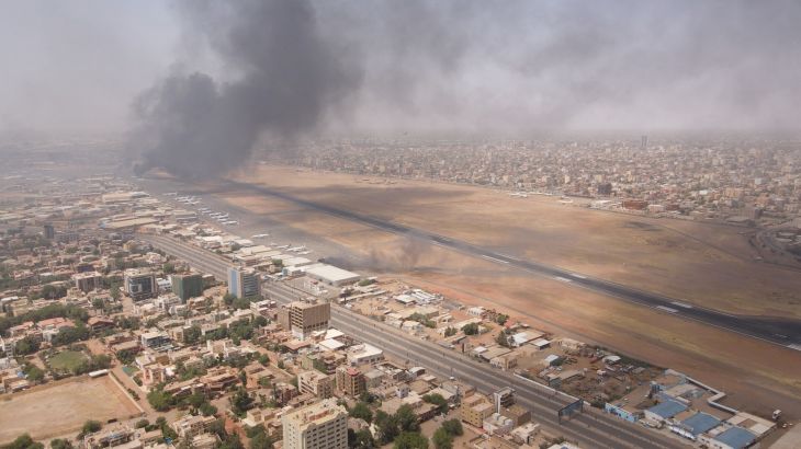 Smoke rises over Khartoum as fighting rages on