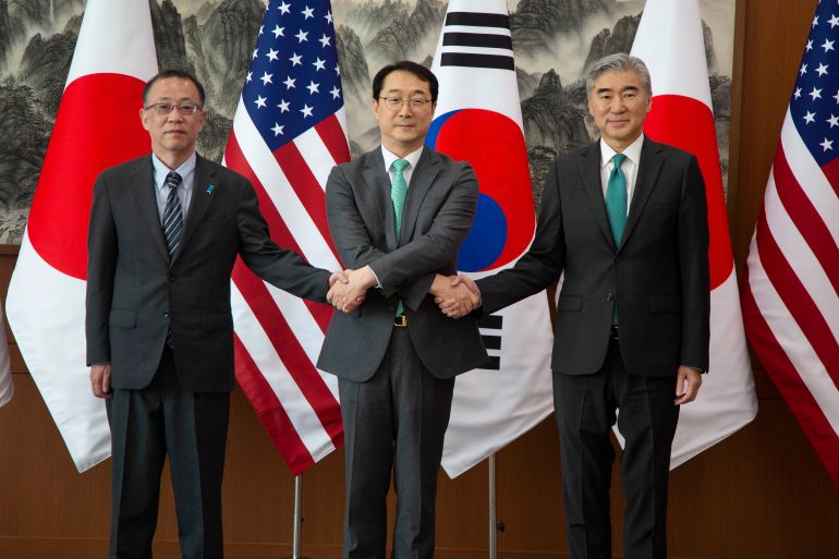 South Korea, Japan, US diplomacy