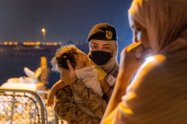 Saudi forces evacuate civilians to a navy base in Jeddah