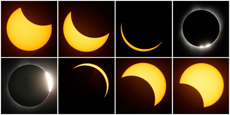 total eclipse stages