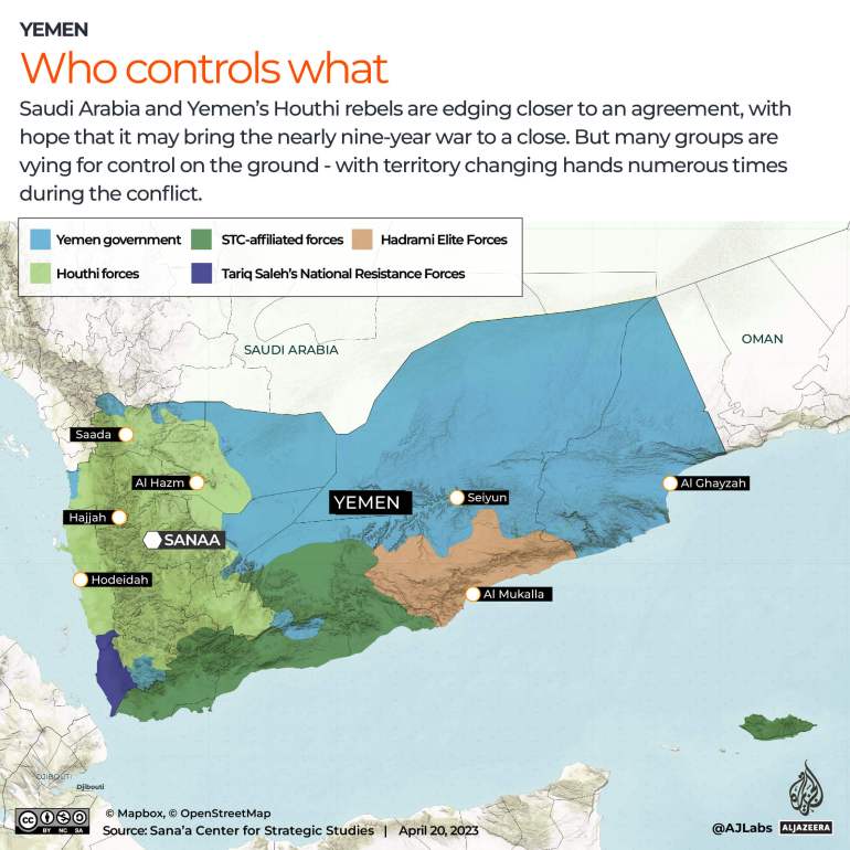 Interactive Yemen Control Map_April 20, 2023
