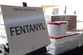 Packets of fentanyl mostly in powder form
