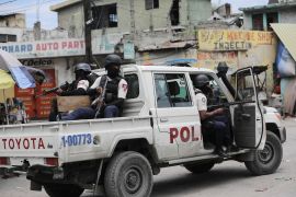 Haitian police patrol streets of Port-au-Prince