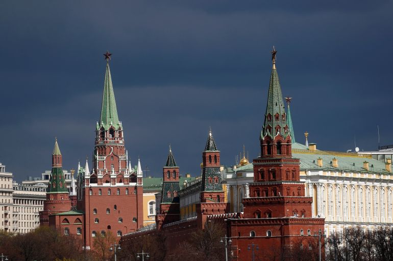 Uma visão geral mostra o Kremlin em Moscou, Rússia.