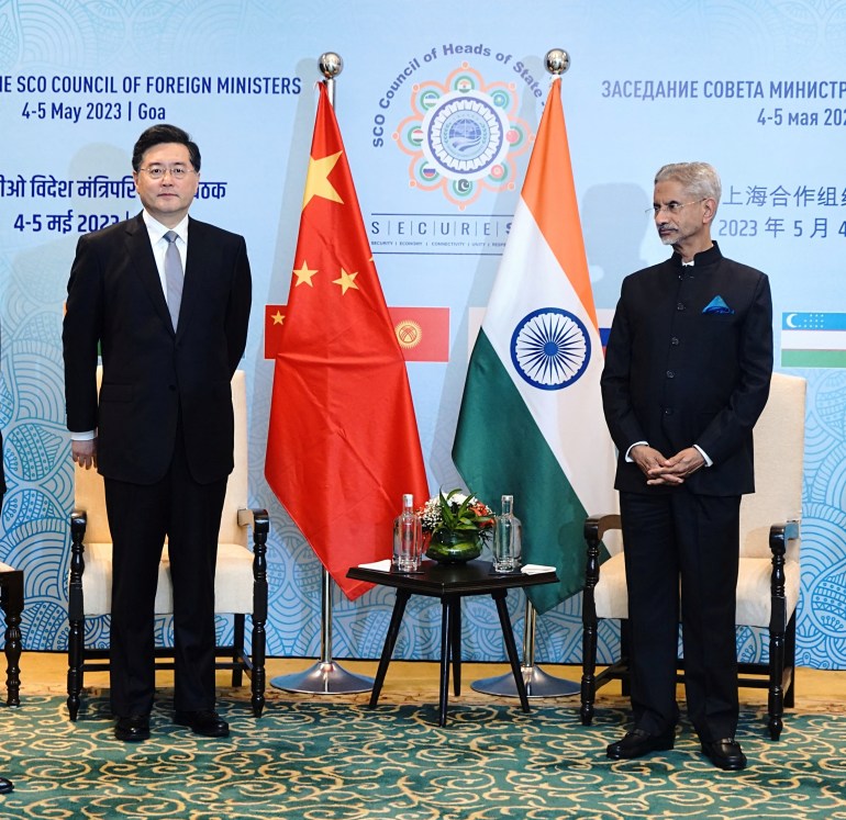 Indian Foreign Minister Subrahmanyam Jaishankar and his Chinese counterpart Qin Gang