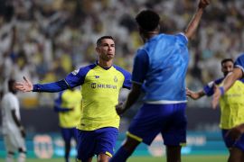 Ronaldo has scored 14 goals In 16 league games in Saudi Arabia [File: Ahmed Yosri/Reuters]