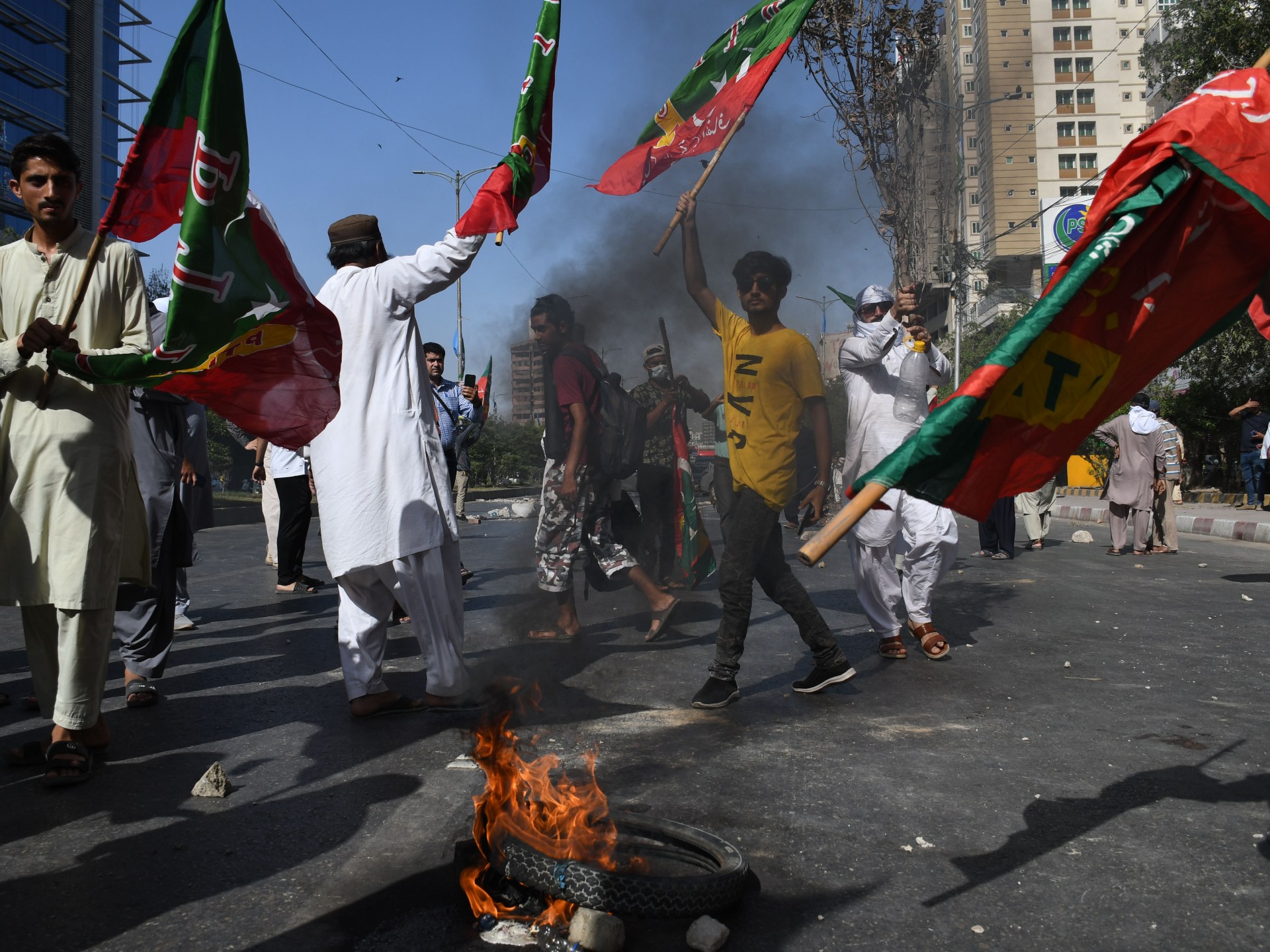 Des manifestations éclatent dans les villes pakistanaises après l’arrestation d’Imran Khan |  Nouvelles d’Imran Khan