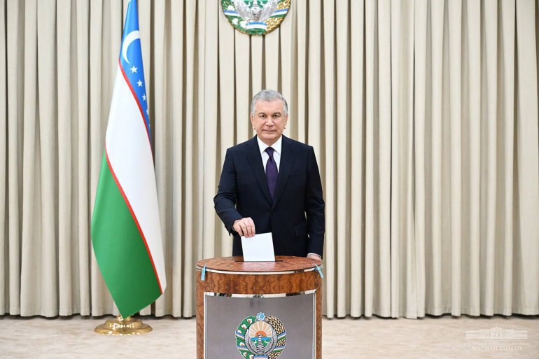Uzbek President Shavkat Mirziyoyev