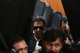 Khan&#39;s PTI said the arrest was politically motivated [File: Arif Ali/AFP]
