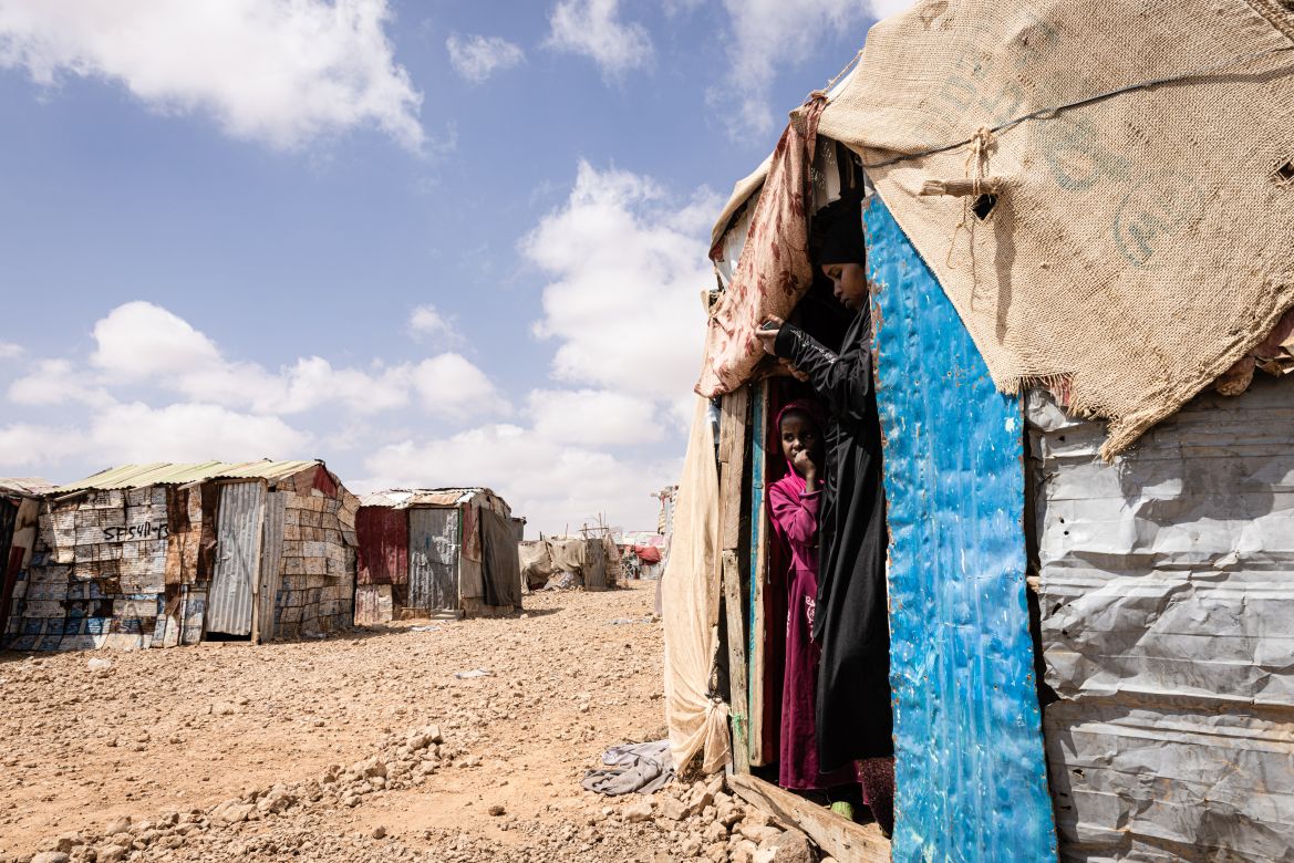 Tawakal is one of the camps for displaced people on the outskirts of the town of Garowe