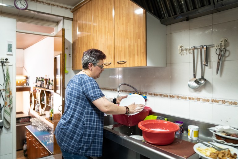 Juanita Pérez di dapur barnya
