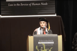 Fatima Mohammed gives the commencement speech