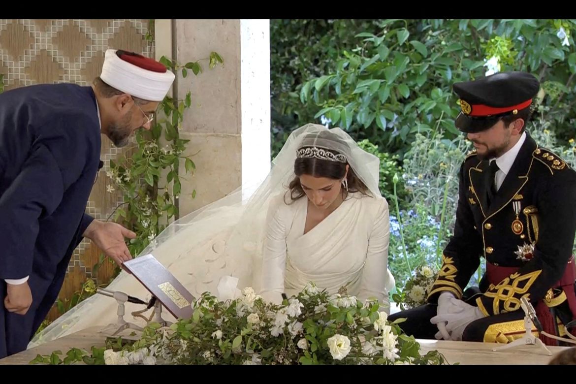 Royal wedding of Jordan's Crown Prince Hussein and Rajwa Al Saif, in Amman, Jordan
