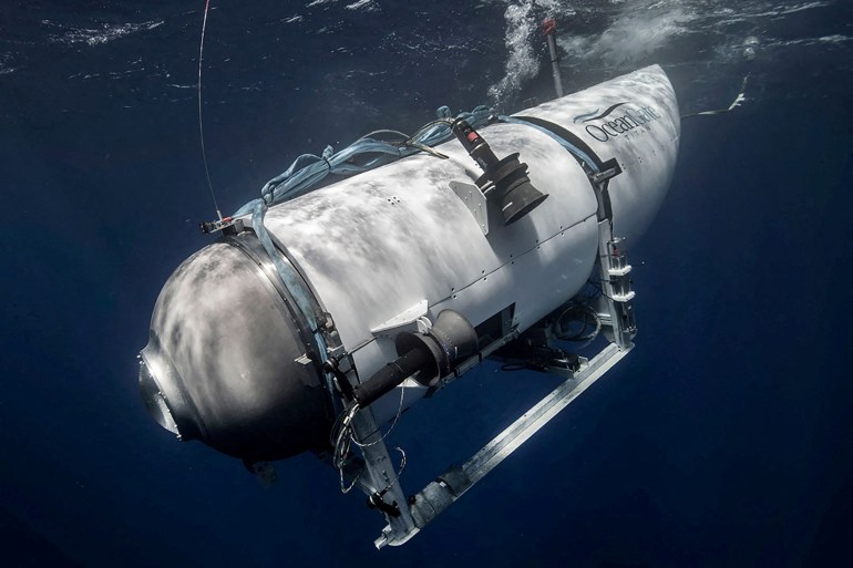 Le submersible Titan, exploité par OceanGate Expeditions pour explorer l'épave du Titanic coulé au large de Terre-Neuve