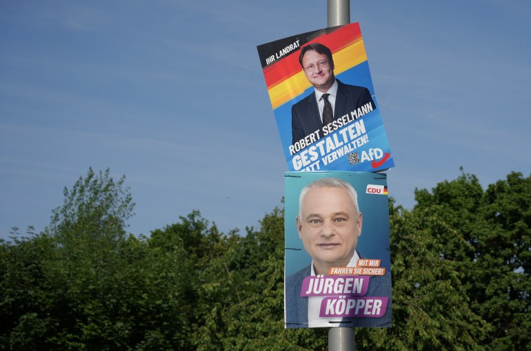 An election campaign poster