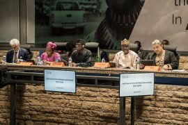 African Union officials attend a meeting of the Extended Mechanism on the Sudan Crisis at the AU headquarters in Addis Ababa on May 2, 2023 [File: Amanuel Sileshi/AFP]