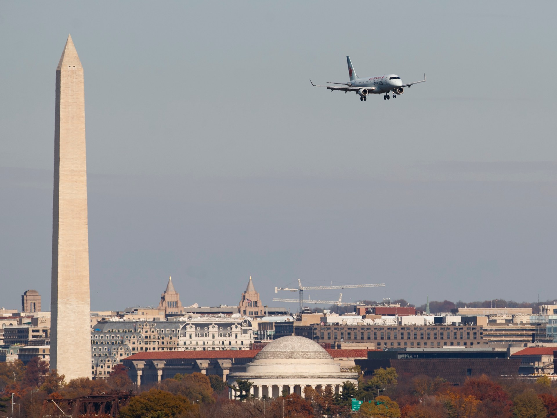 US fighter jets chase small plane over Washington, DC