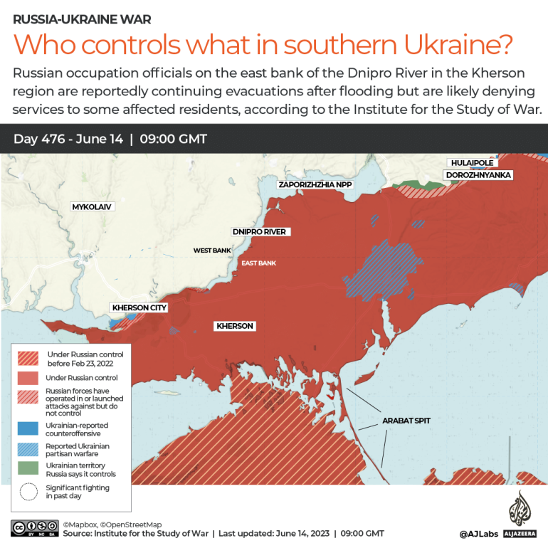 Interactive - Who Controls What In Southern Ukraine - 1686752680