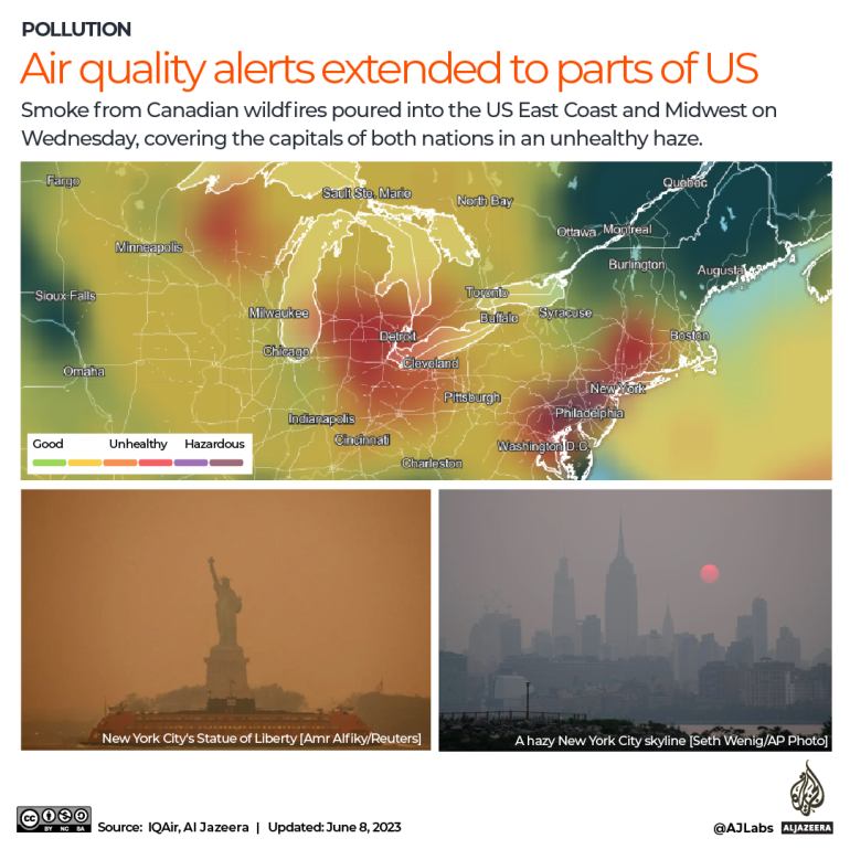 Kebakaran Hutan di Kanada, AS: Cara Tetap Aman Jika Terkena Dampak |  berita lingkungan