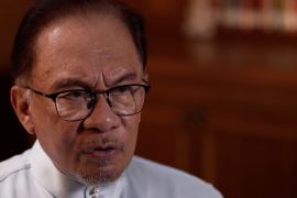 Close up of Anwar Ibrahim taken durin the interview