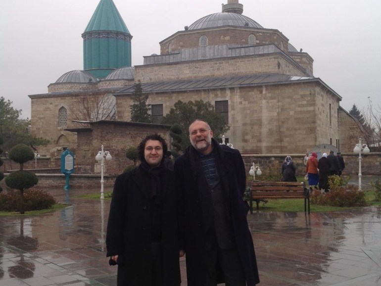 Père Paolo avec un ami en Turquie