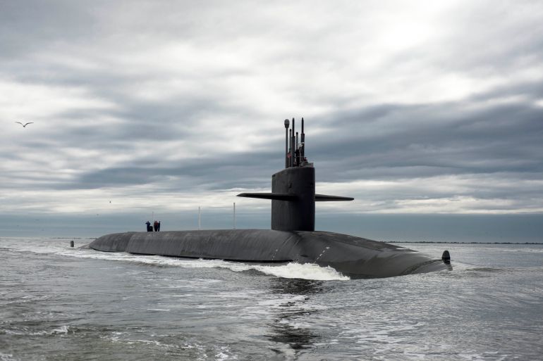 The Ohio-class ballistic missile submarine USS Tennessee