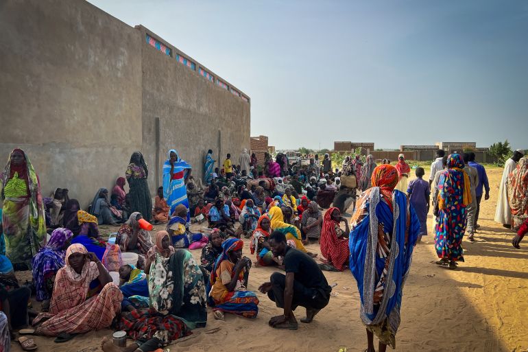 Sudanese refugees gather as Doctors Without Borders (MSF) teams assist the war wounded from West Darfur, Sudan, in Adre hospital, Chad June 16, 2023