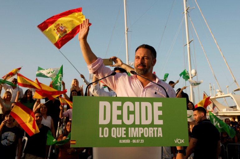 Pemimpin partai Vox sayap kanan Spanyol Santiago Abascal