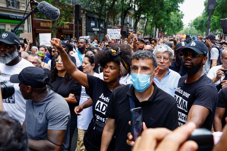 Protesters rally in Paris against police violence