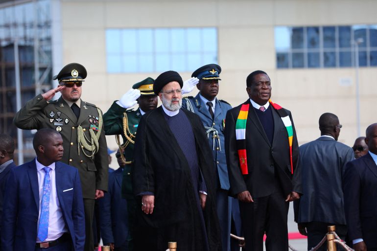 Iran's President Ebrahim Raisi visits Zimbabwe