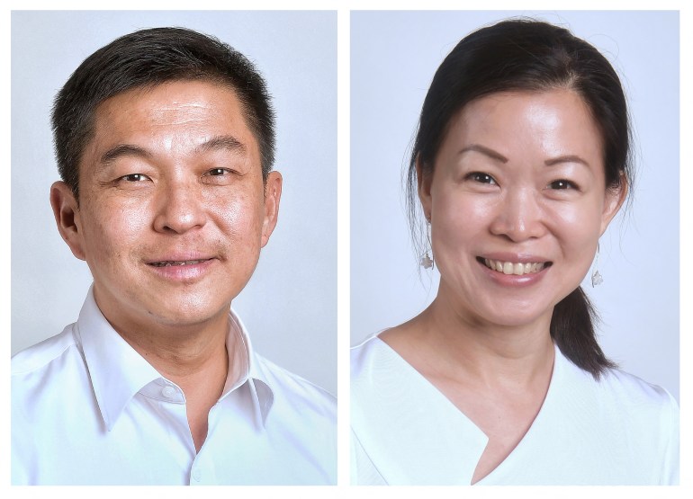 A combination photo of portraits taken in 2020 shows People's Action Party (PAP) house speaker Tan Chuan-Jin and lawmaker, Cheng Li Hui, who resigned on July 17, 2023, over their "inappropriate relationship" in Singapore. Singapore Press Holding/The Straits Times via REUTERS SINGAPORE OUT. ATTENTION EDITORS - THIS IMAGE WAS PROVIDED BY A THIRD PARTY. NO SALES. NO ARCHIVES. MANDATORY CREDIT.