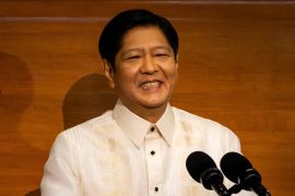 Philippine President Ferdinand Marcos Jr. delivers his second State of the Nation Address (SONA), at the House of Representative in Quezon City, Metro Manila, Philippines, July 24, 2023.