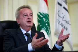 Lebanon&#039;s former Central Bank Governor Riad Salameh [File: Mohamed Azakir/Reuters]