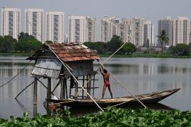 Wetlands just outside India's Kolkata have for generations provided tonnes of food daily and thousands of jobs as they filter sewage through fish ponds -- but rapid urbanisation is threatening the ecosystem.