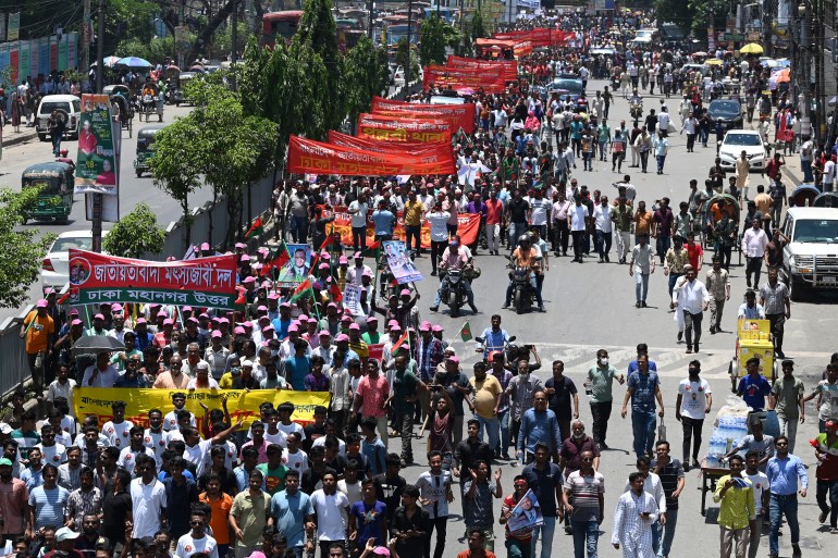 Satu tewas saat oposisi berdemonstrasi di Bangladesh untuk menuntut pencopotan PM |  Berita Politik