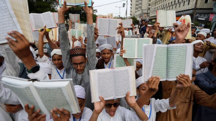 Pakistan protest Quran