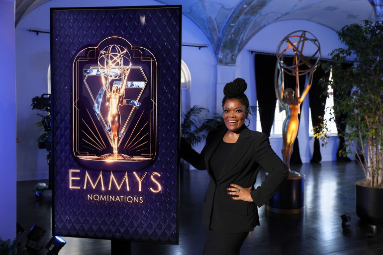 Yvette Nicole Brown made history today by announcing this year's 75th Emmy Awards nominees at the place where it all began – the Hollywood Athletic Club, location of the first Emmy Awards in 1949!