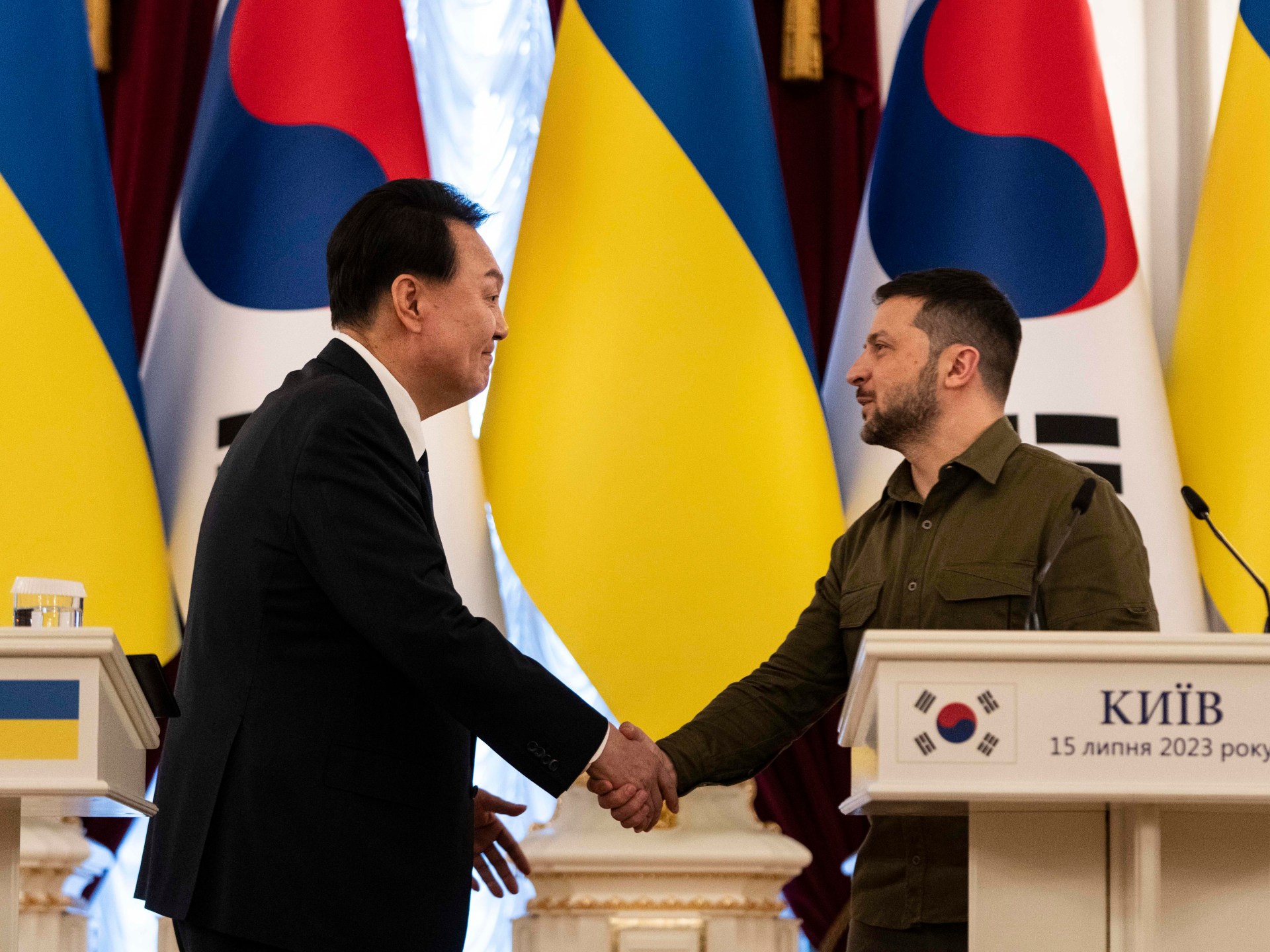Yoon dari Korea Selatan menjanjikan bantuan 0 juta setelah pembicaraan Zelenskyy |  Berita perang Rusia-Ukraina