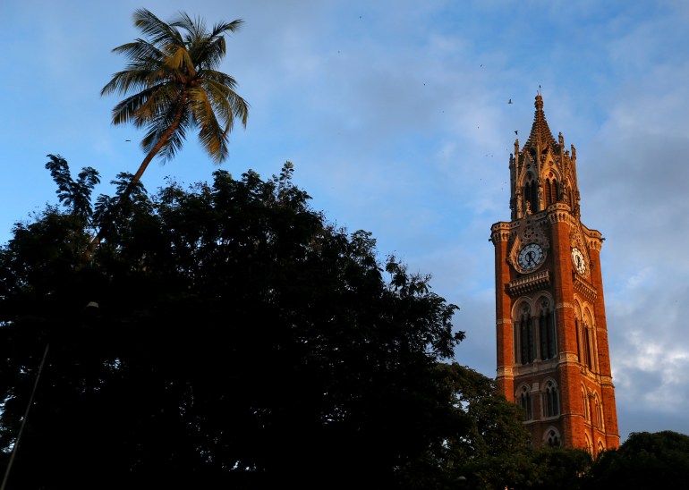 A general view of Rajabai Clock Tower is seen in Mumbai, India, September 1, 2016. REUTERS/Danish Siddiqui