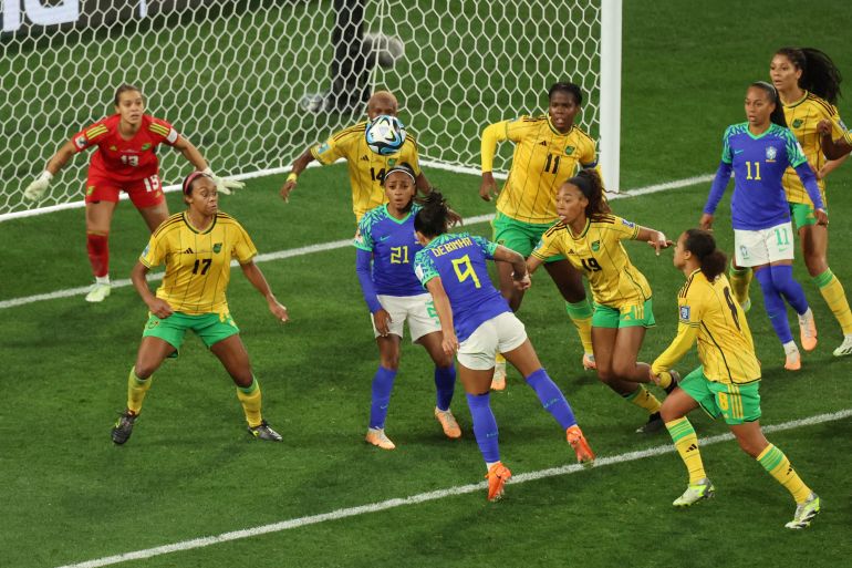 Soccer Football - FIFA Women’s World Cup Australia and New Zealand 2023 - Group F - Jamaica v Brazil - Melbourne Rectangular Stadium, Melbourne, Australia - August 2, 2023 Brazil's Debinha in action