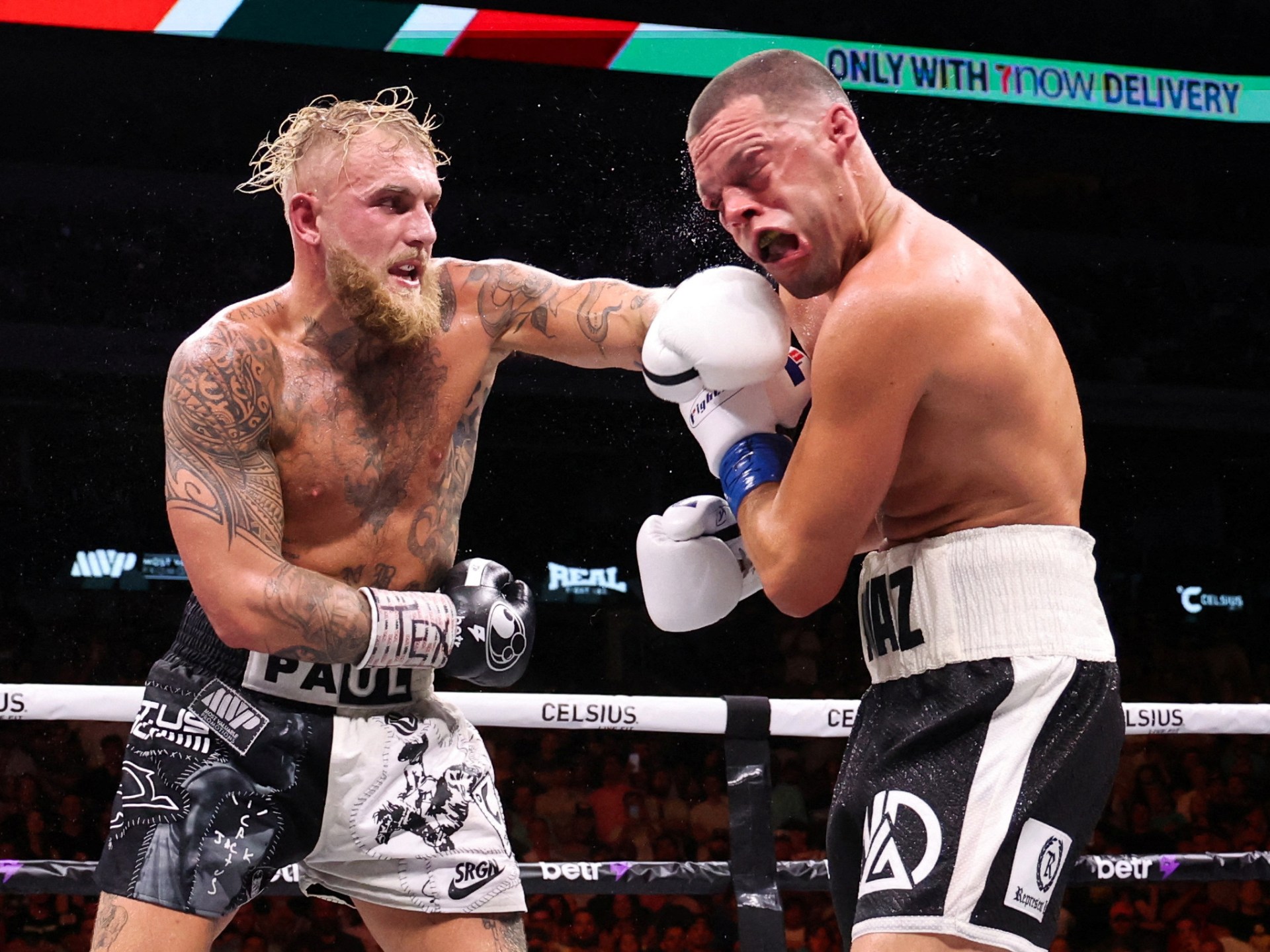 Jake Paul wins unanimous decision against Nate Diaz in boxing bout ...